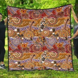 Australia  Aboriginal 4Th Premium Quilt A7  Quilt